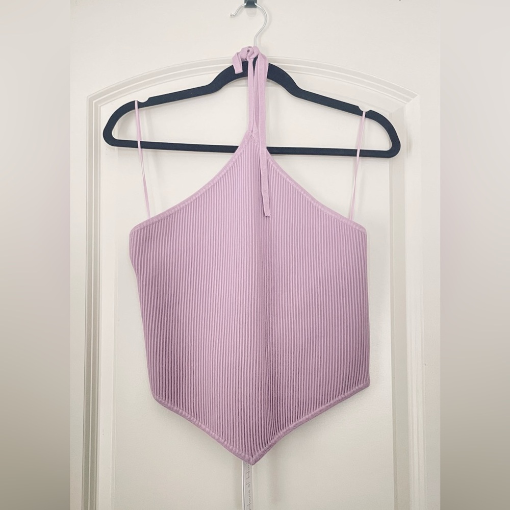 House of Harlow 1960 Halter Lavender Top